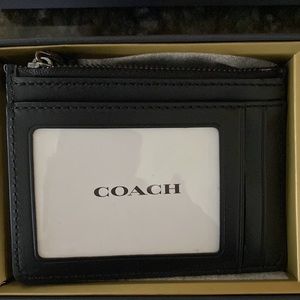 Coach Signature Jacquard Mini ID wallet